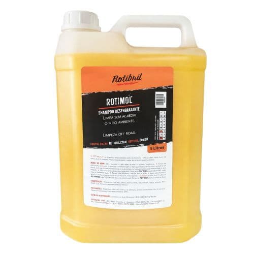 Shampoo Desengraxante Automotivo Pré Lavagem 5 litros Rotimol - Limpa sem riscara pintura