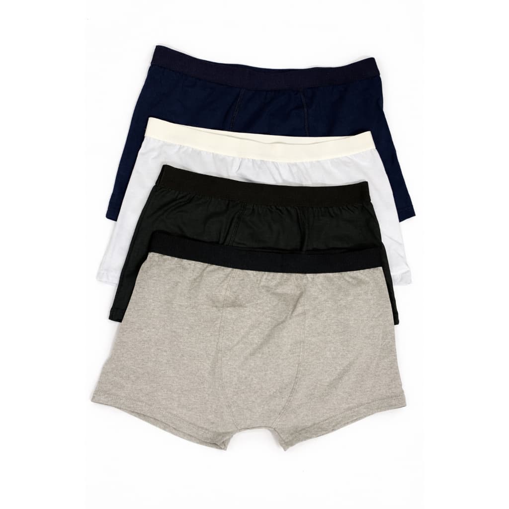 KIT C/4 CUECA BOXER 95% ALGODÃO 5% ELASTANO MASCULINO