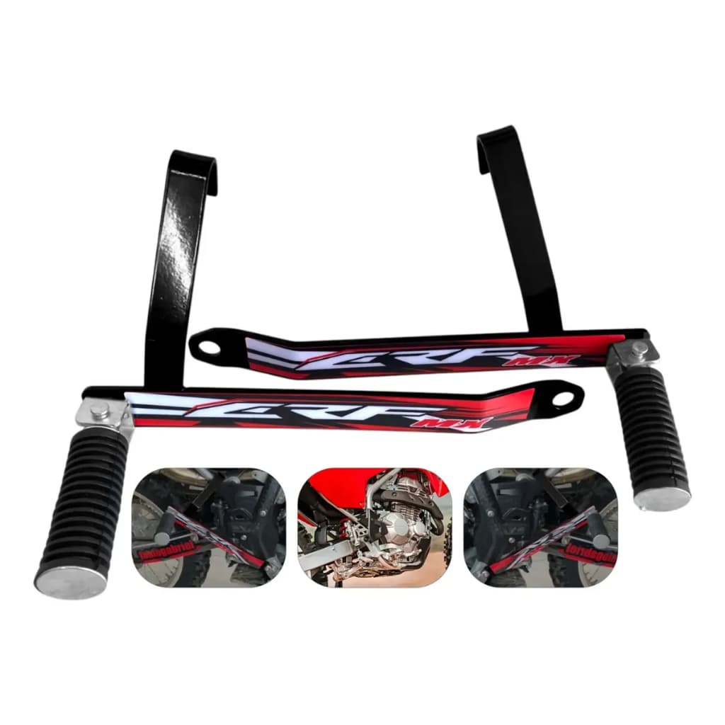 Pedaleira para garupa Traseira Crf 230 pedaleira de carona garupa moto de trilha aço reforçado honda crf230