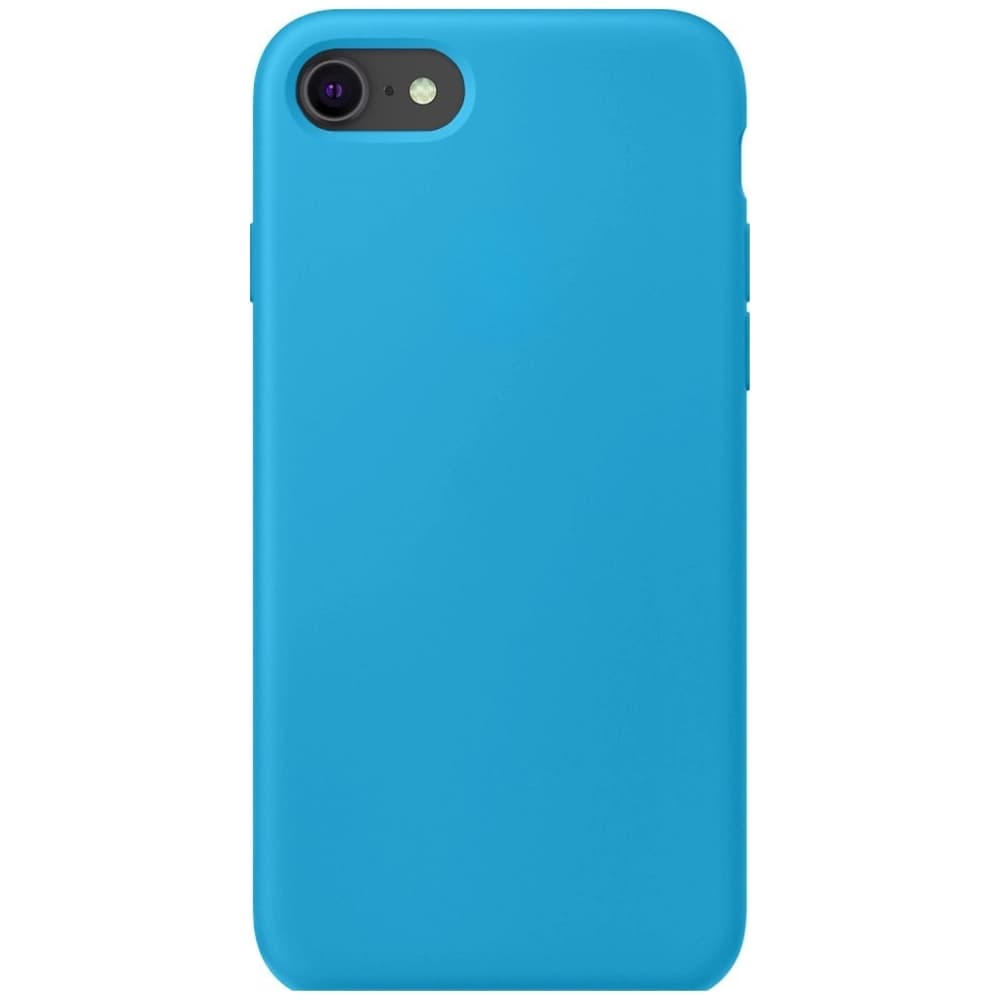 Capinha Azul Claro Para Iphone 7, Iphone 8 Normal e Iphone SE 2020/2022 Fechada Nas Laterais Aveludada