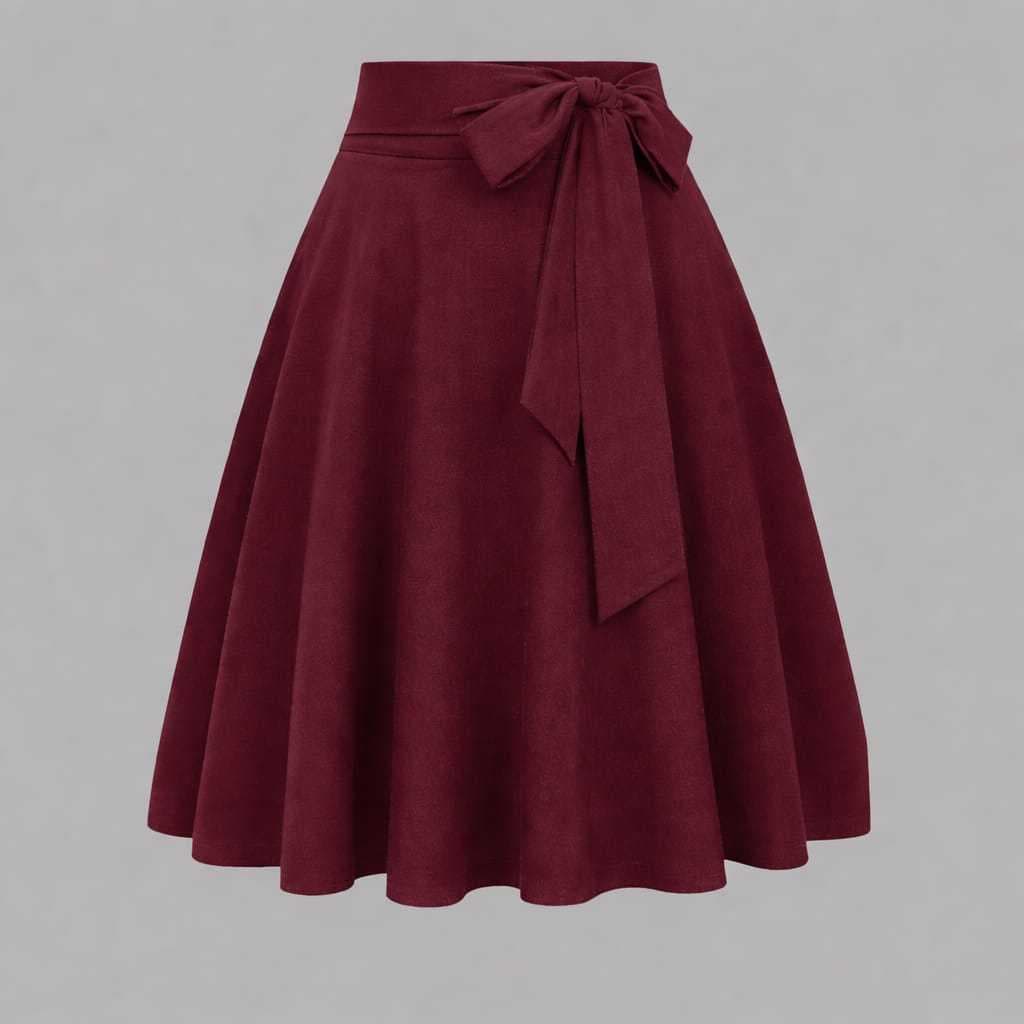 Saia Midi Godê Envelope Feminina Elegante Evangélica Cintura Alta