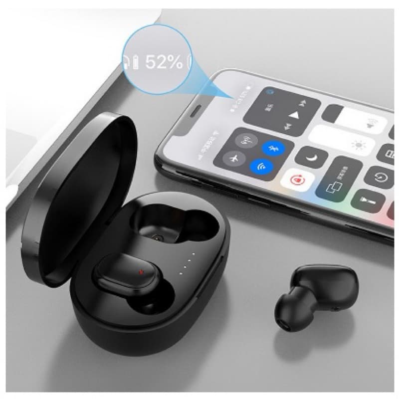 Fone De Ouvido Sem Fio Bluetooth A6S Pro Preto In-Ear