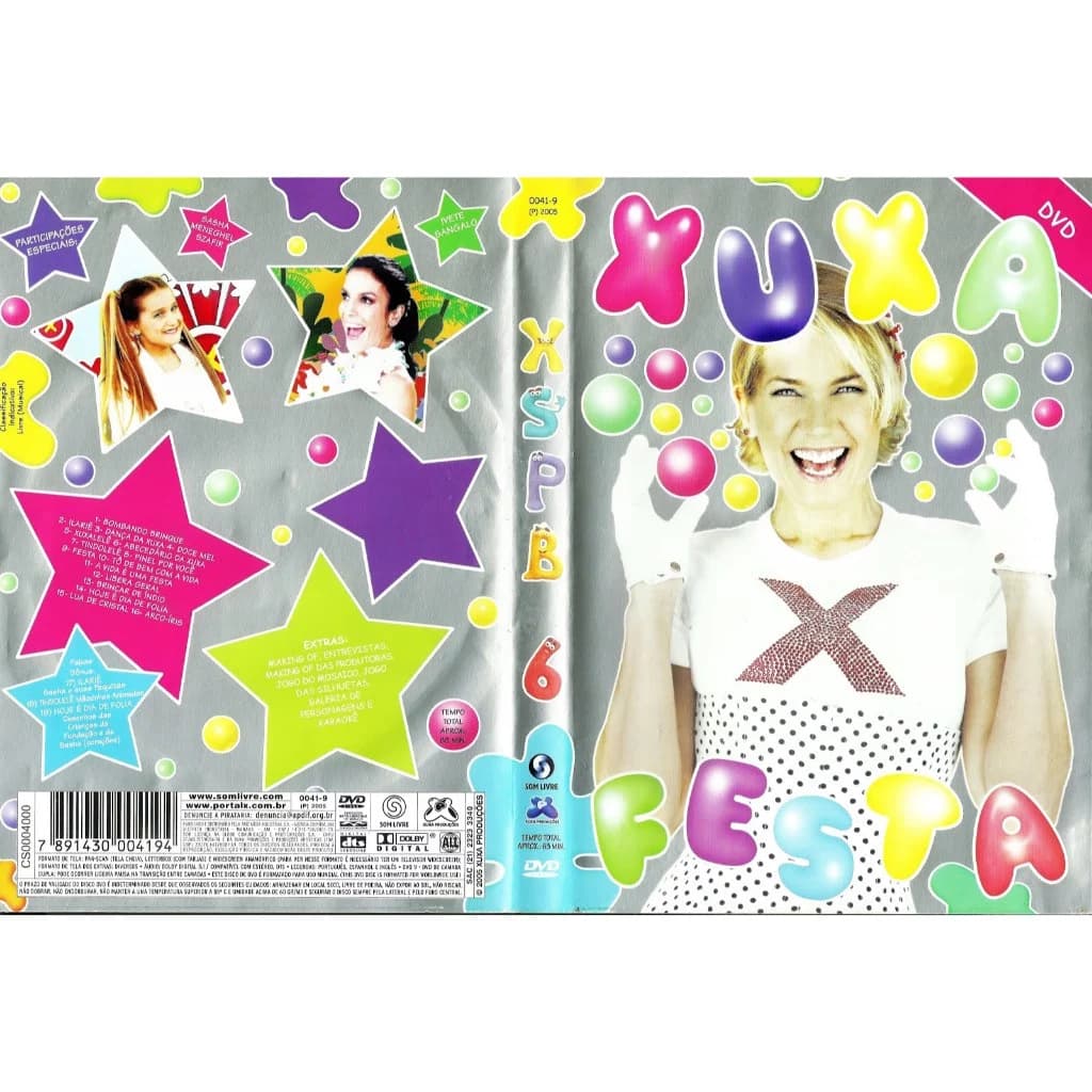 Xuxa Festa - Edição Especial em DVD (Capa Holográfica Brilhante) ✨