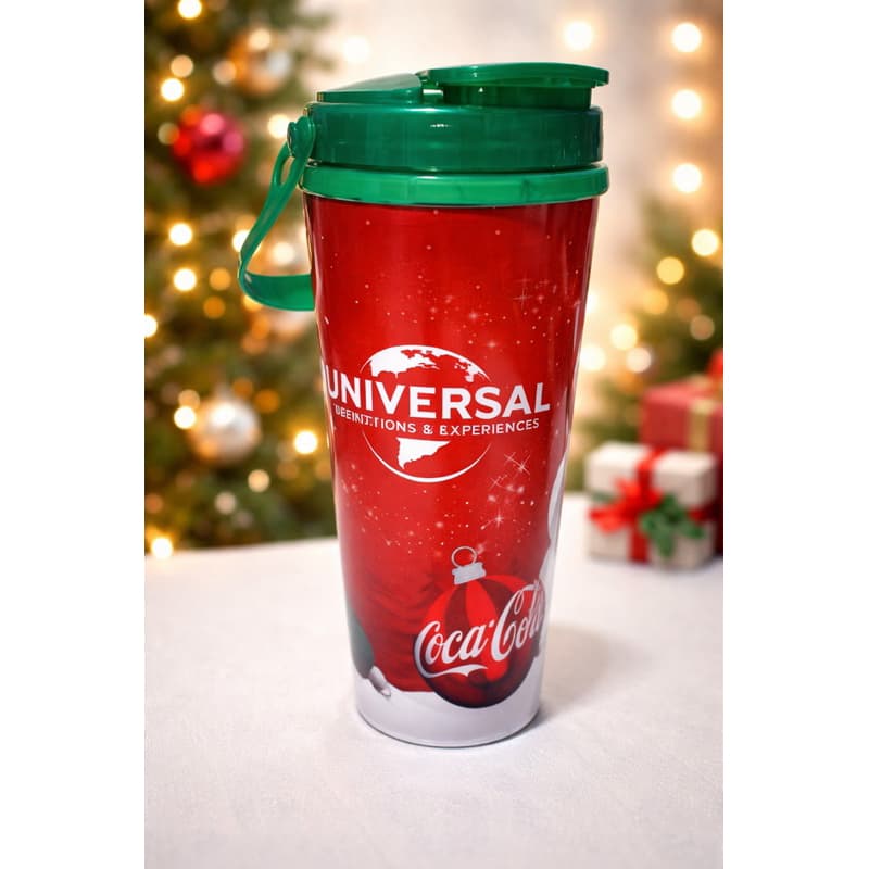 Copo Natal recarregável dos 4 Parques Universal Orlando EUA