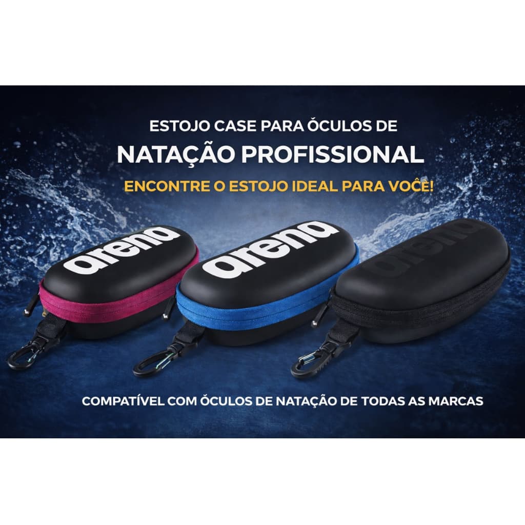 Estojo Case Capa Para Óculos De Natação Profissional Arena Goggles