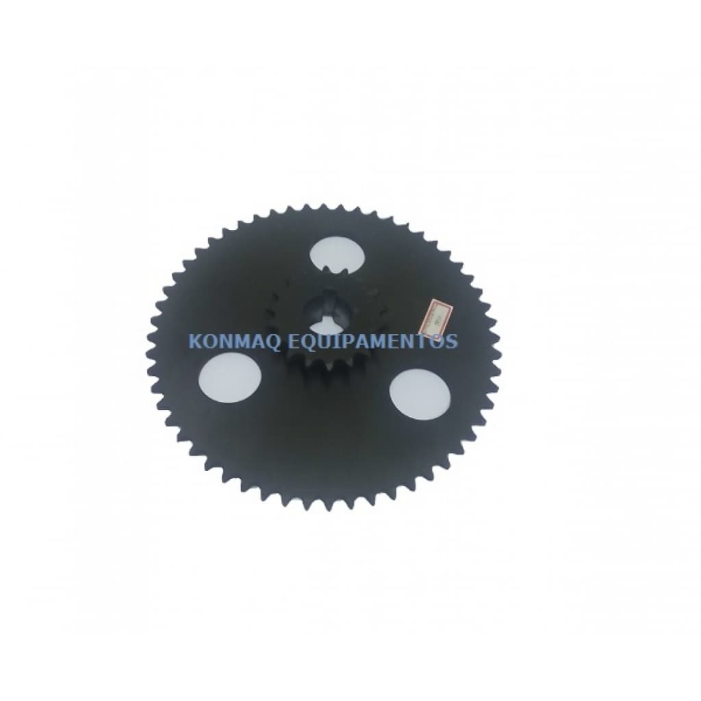 Engrenagem roda dentada 18 56 dentes combinada transmissão para corrente amassadeira espiral Venâncio VAE25 VAE40
