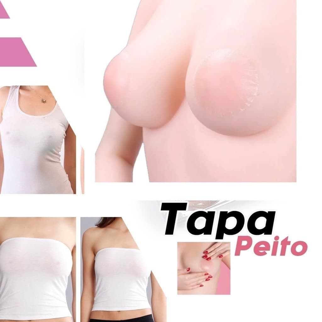 Par de Protetor de Seios em Silicone Adesivo – Invisível e Confortável