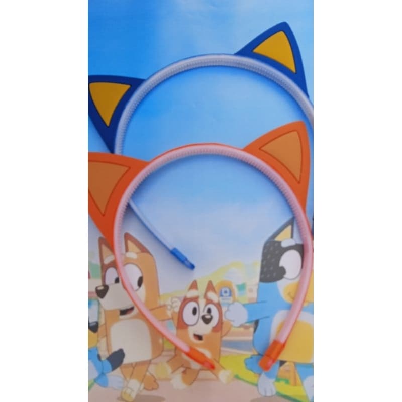 Tiara Bluey e Bingo Infantil Orelhinha Personagem, Arco Bluey Fantasia Criança, bluey, bingo,kit bluey bingo