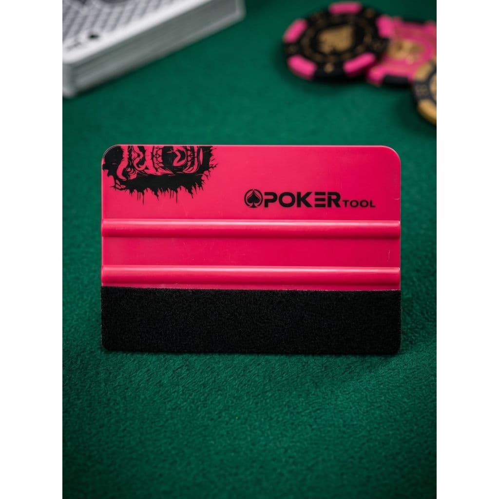 Espátula Profissional Com Feltro Para Envelopamento Insulfilm e Vinil Poker Tool