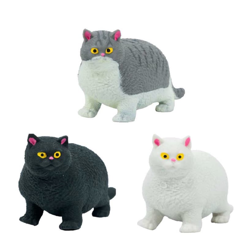 Gatinha Estica Apertar Cat Squish Fidget Toy Cor Sortidos