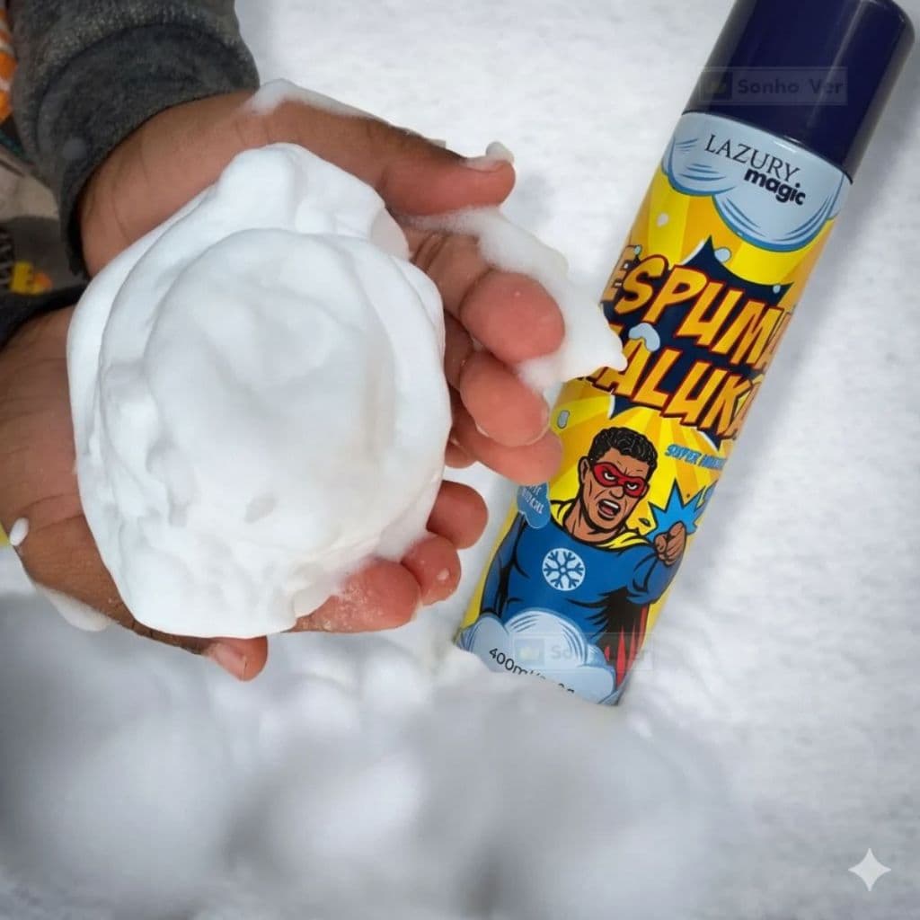 Espuma Maluca Divertida 400ml Para Festa Copa Alegria Diversão Comemoração Criança Adulto Neve Spray Brasil
