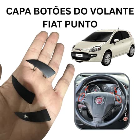 Capa frame botão volante Fiat Punto Fiat Idea
