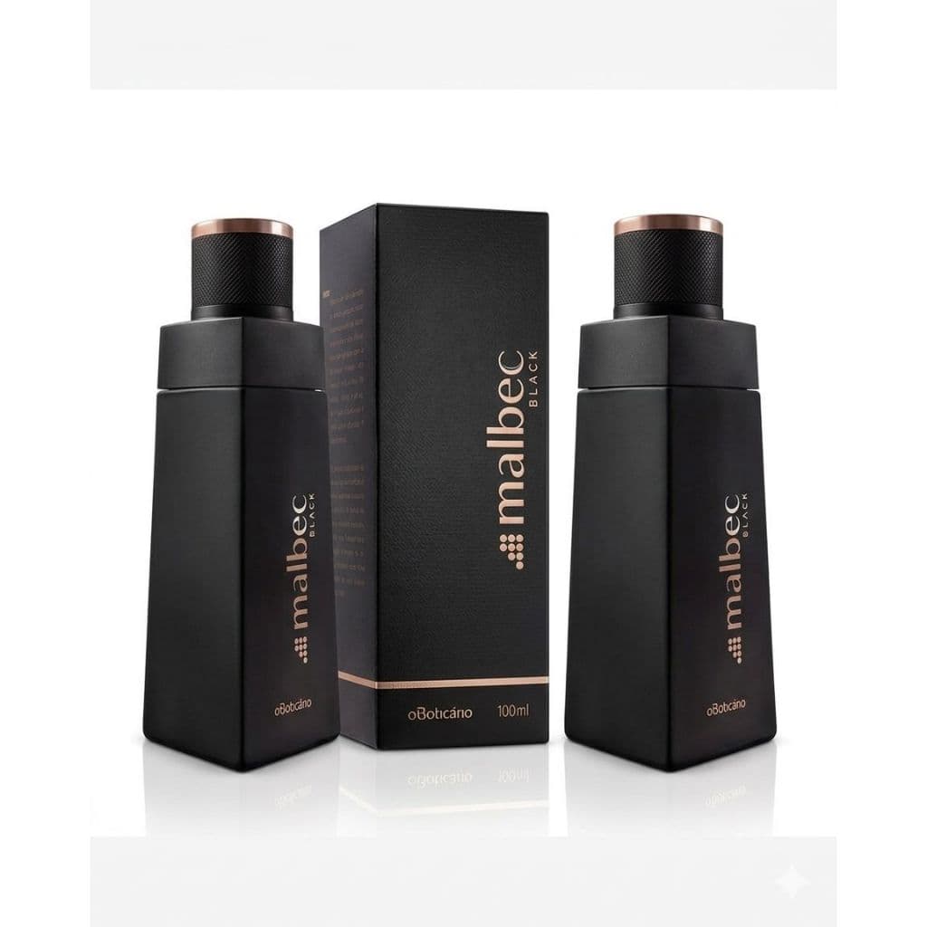 Kit 2 Perfumes Masculinos Amadeirado Profundo Elegante Longa Duração Promoção - Malbec Black 100ml