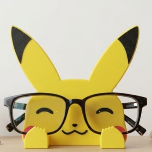 Suporte de Óculos Pikachu Geek Porta Óculos Criativo Organizador Mesa Decoração Anime