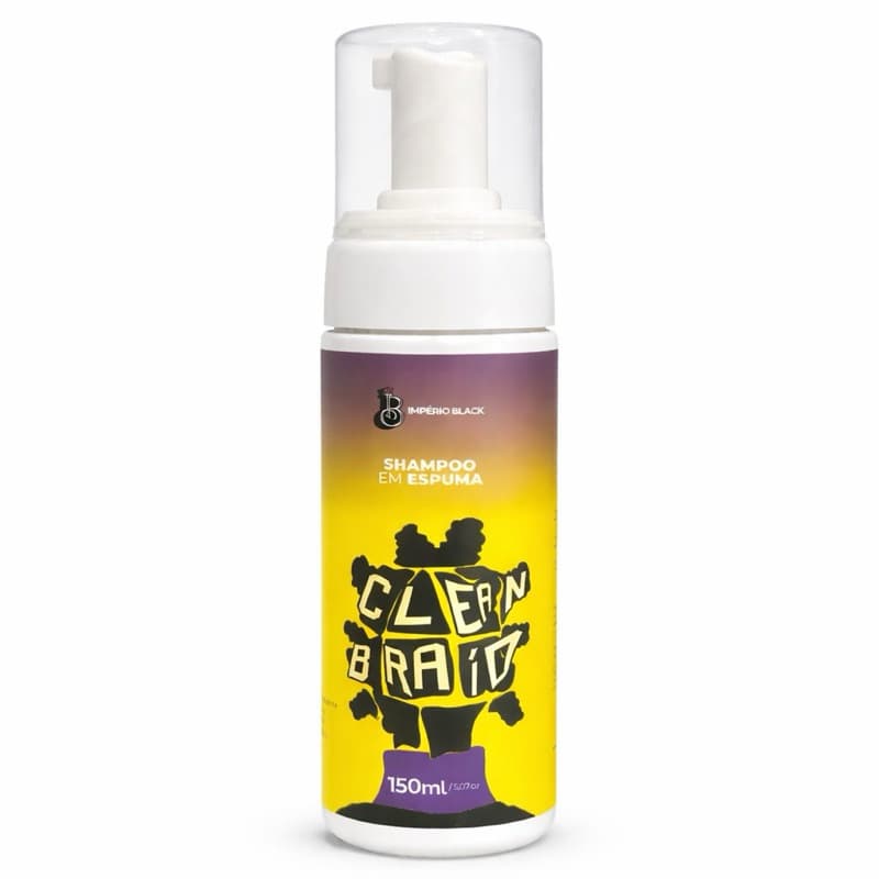 CLEAN BRAID SHAMPOO EM ESPUMA 150ml IMPÉRIO BLACK