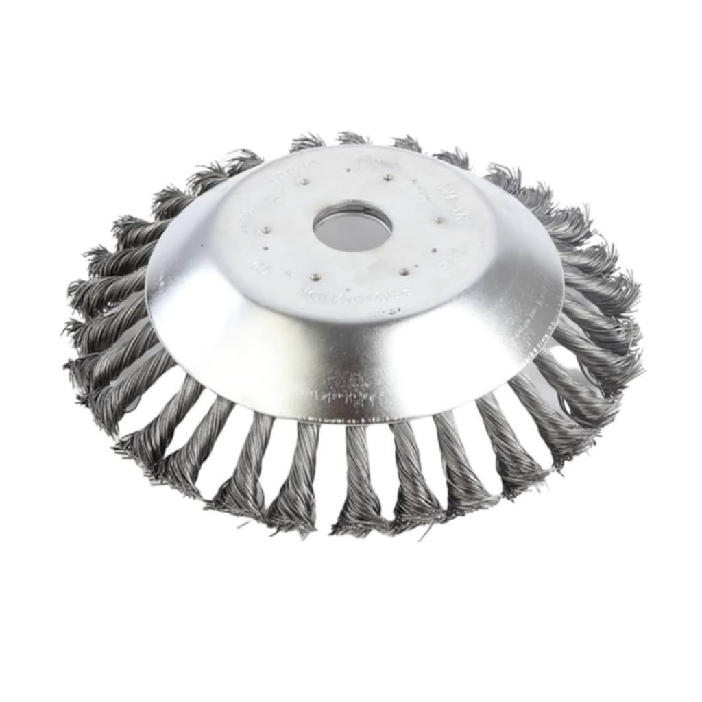 Escova Aço 200mm Roçadeira Stihl FS55 FS220 FS250 FS120 FS130 Limpeza Pesada Profissional