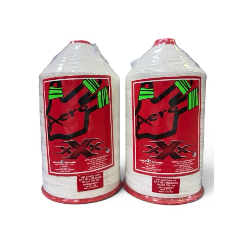 Linha Fio 10 Ultra Aero Branca De Algodão - 12.000 Jardas