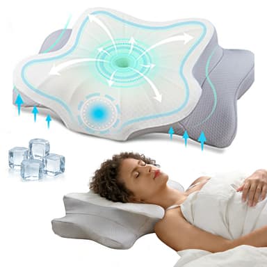 Travesseiro Ortopedico Cervical Anti Ronco E Apneia NASA Espuma De Memória Ergonômico