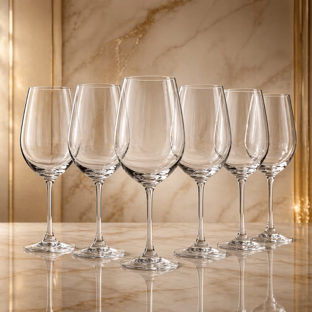 Jogo de Taças Vinho Cristal 440 ou 615ml c/ 6 ou 12 Unidades Drinks Água Resistente Sofisticação