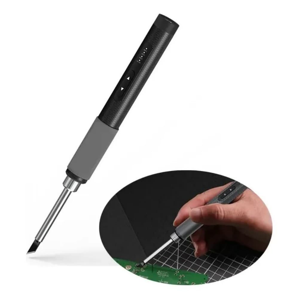 Protap Carregamento Sem Fio Ferro De Solda Elétrico USB 24V 72W Display Digital com Soldagem com Temperatura Ajustável