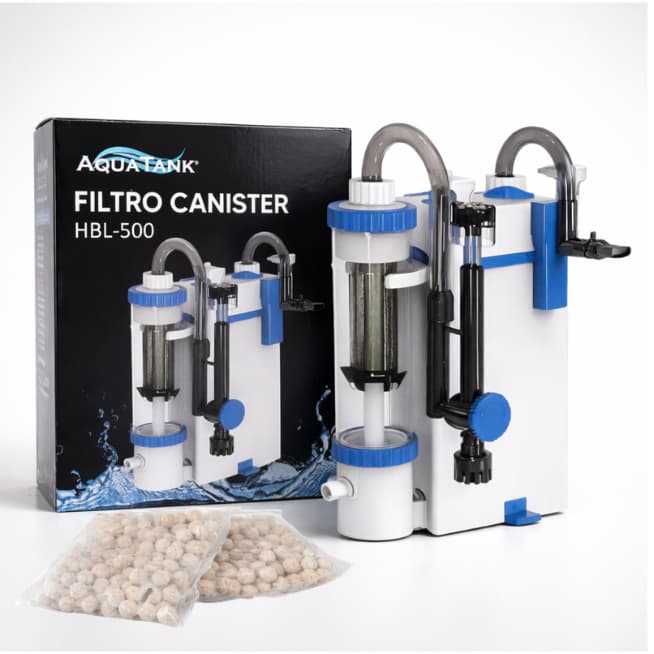 Mini Canister Com Skimmer HBL-500 500L/h Aquário 150L + mídia