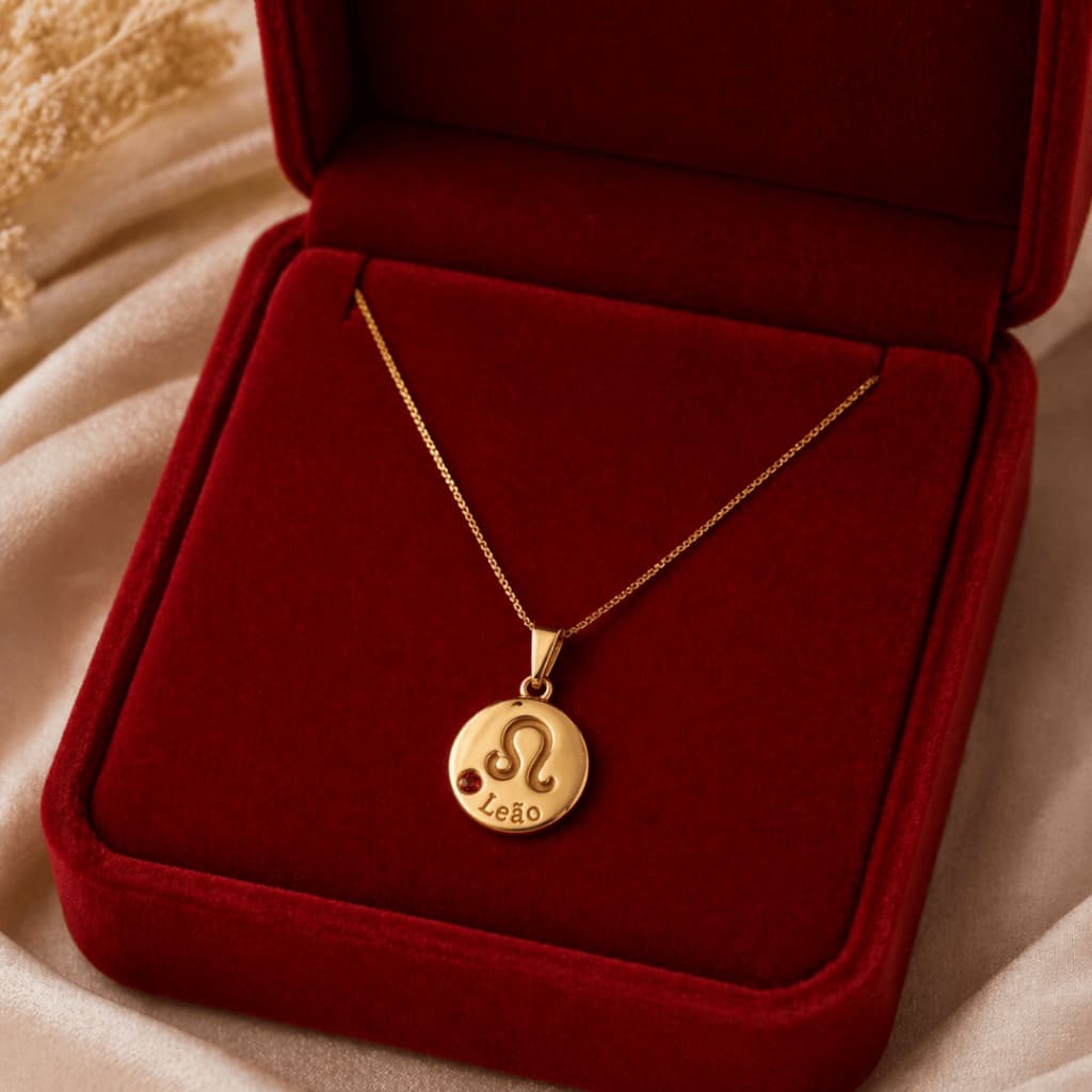 Colar de Signo Semi Joia Banhado a Ouro 18k