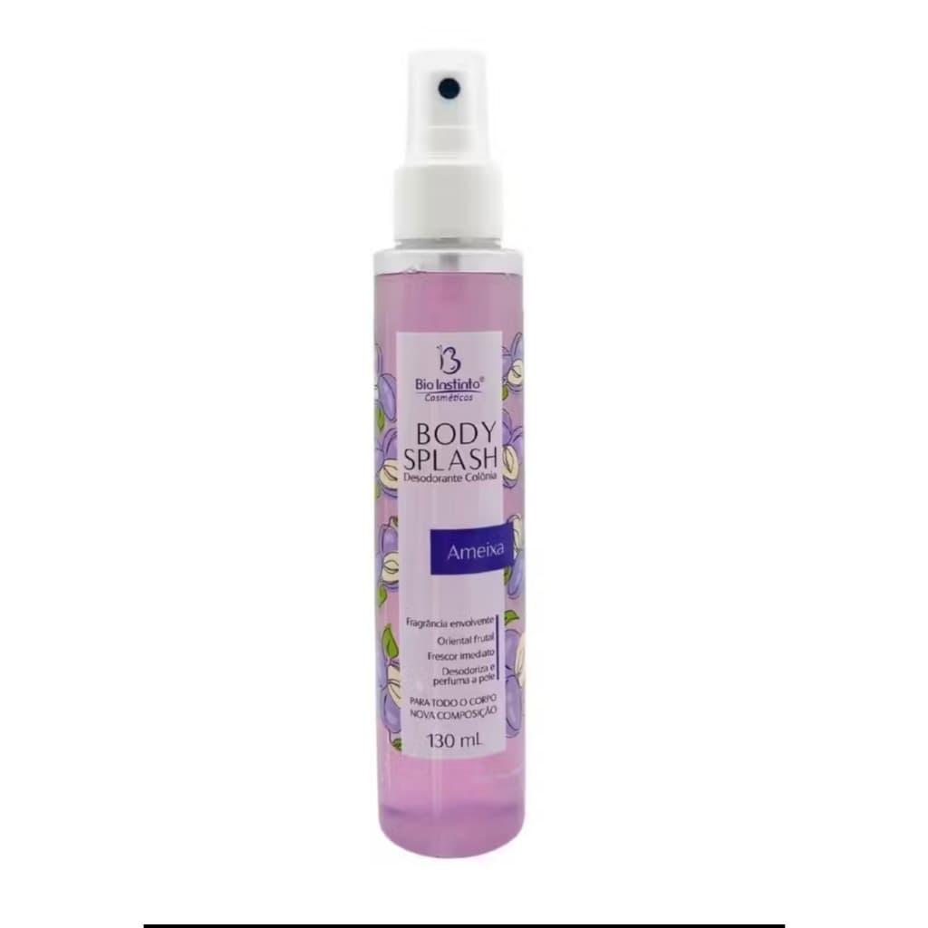 Body Splash Ameixa 130ml Bio Instinto – Fragrância Doce e Refrescante | Perfume Corporal Feminino Longa Duração