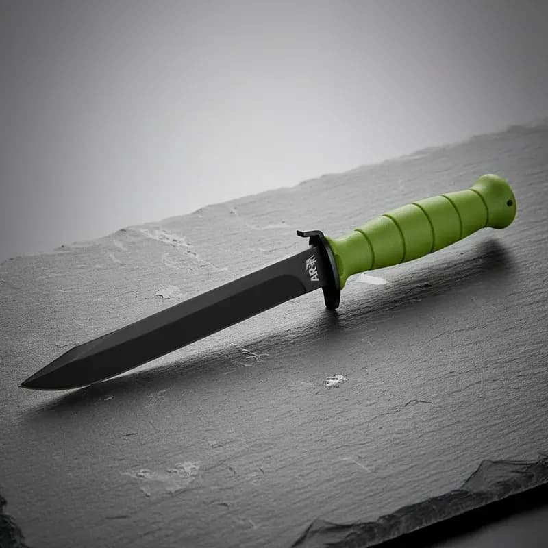 Faca Tática Militar Sobrevivencialista Kampfmesser Lamina 5mm Aço 420 51-53HRC - C/ Bainha