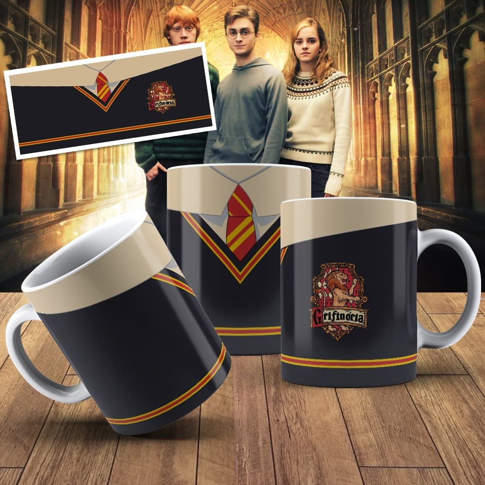 Caneca Harry Potter 325ml Presente Criativo Geek Cerâmica