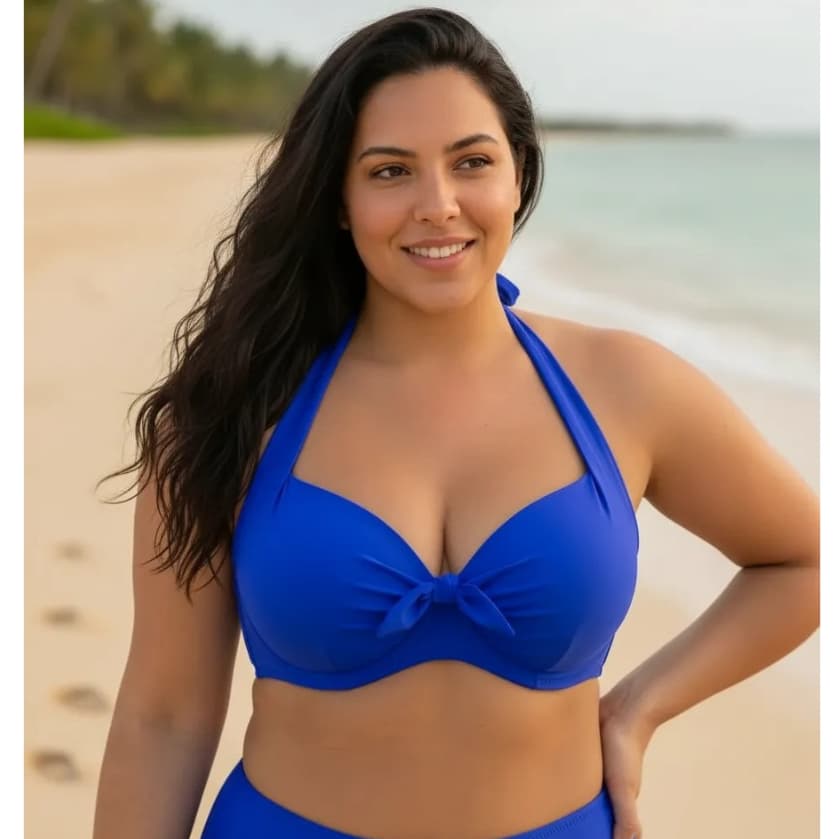 Bojo De Biquíni Sustentação Parte De Cima Avulso Reforçado Plus Size Top Meia Taça Sutiã Moda Praia