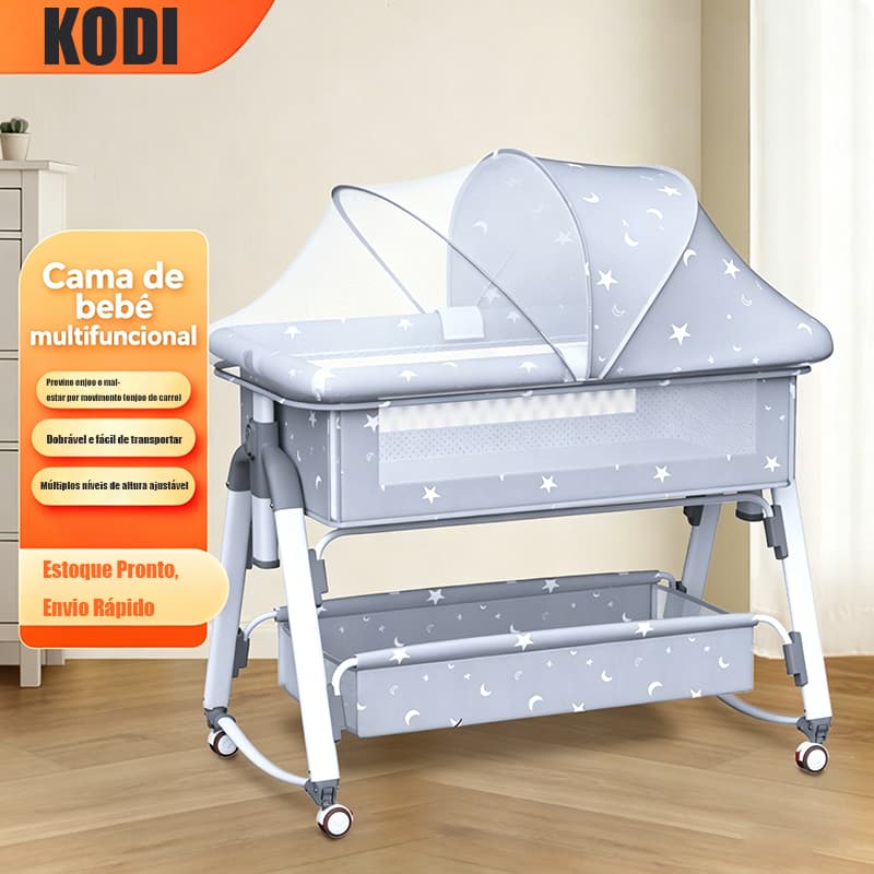 Portable Height Adjustable Swing Moses Co-Bed Basket with Mosquito Net - P18