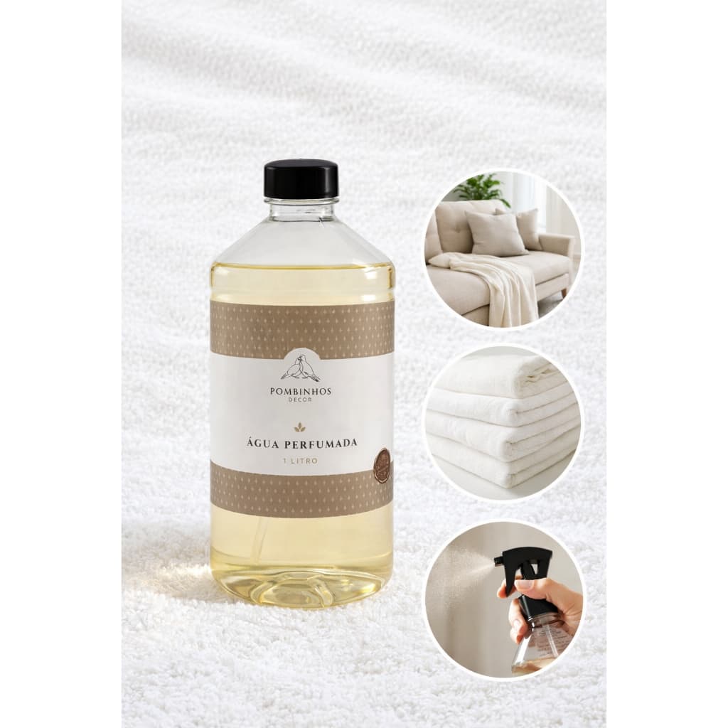 Água Perfumada de Ambiente 1L Roupas Tecidos Cortinas Aroma Aromatizador De Ambiente Água de passar