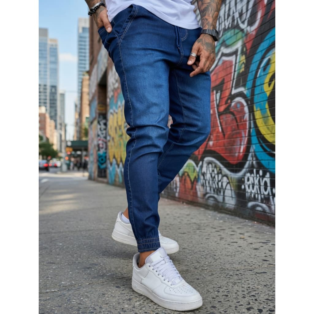 Calças Jogger Masculinas Com punho Streatwear Premium