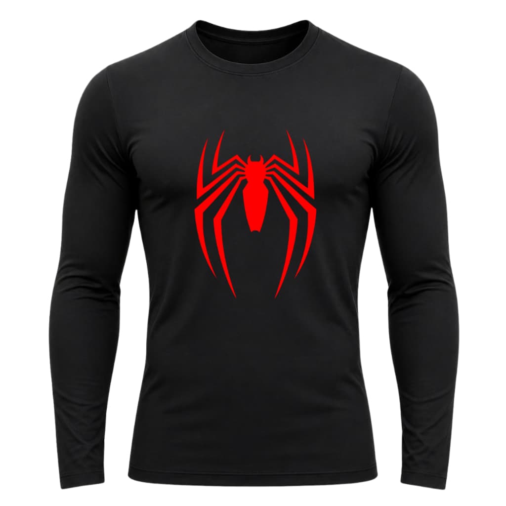 Camiseta Dry Fit Homem Aranha Manga Curta Academia Treino Camiseta Esportiva Masculino Spider Man