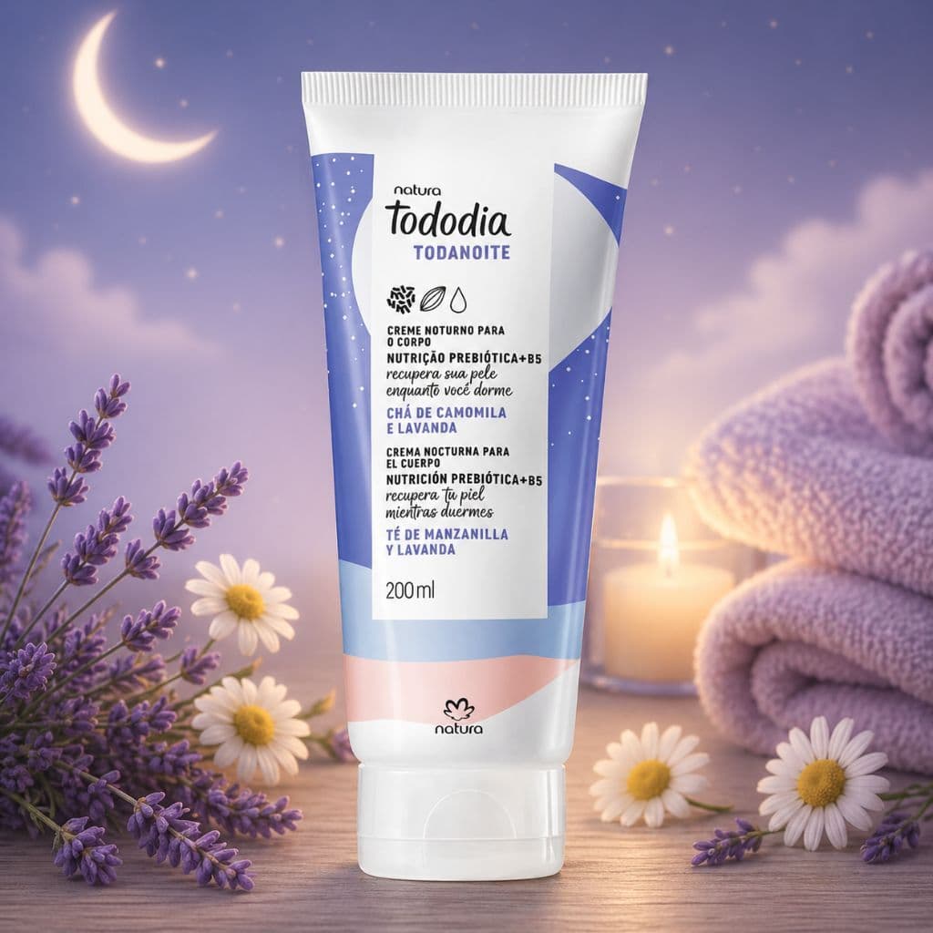 Creme Desodorante Hidratante Corporal Nutritivo Natura Tododia de 200ml ou 80ml – para o corpo