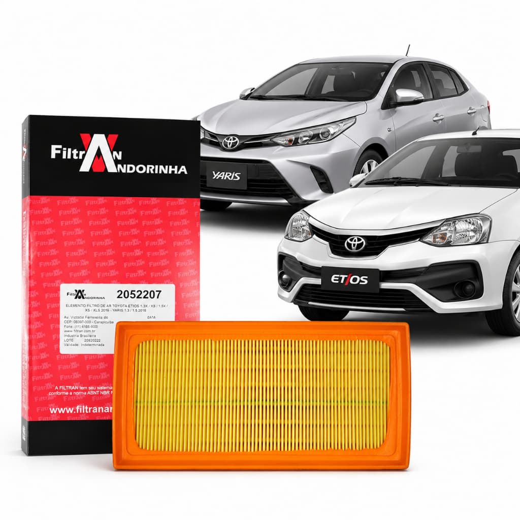Filtro de ar motor Toyota ETIOS YARIS Filtran