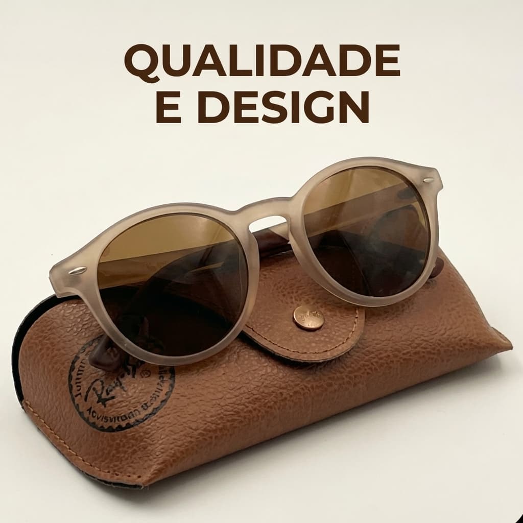 Heyoo Óculos de Sol Redondo Retro para Profissionais de Negócios | Leve Material PC | UV400 Polarizado
