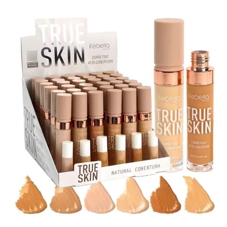 Corretivo Líquido True Skin Febella (Alta Cobertura e Acabamento Natura)--CL5095