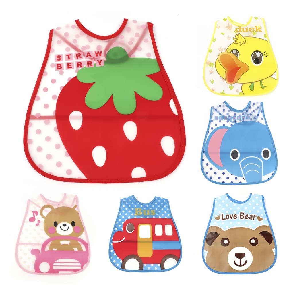 Babador Impermeável Infantil Alibaby Com Bolso Várias Estampas