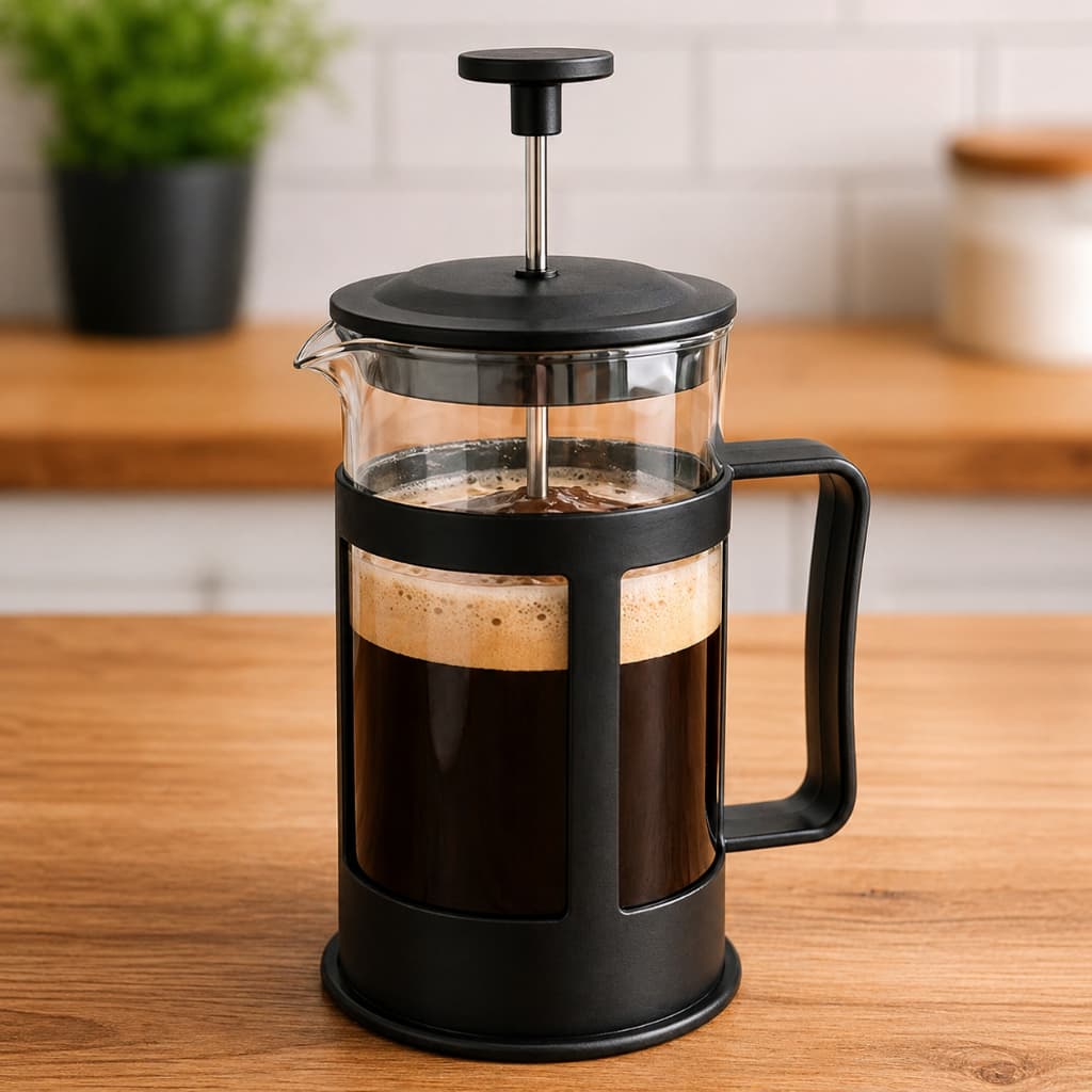 Cafeteira Francesa 300ml Prensa Manual Café Chá Vidro Filtro Portátil