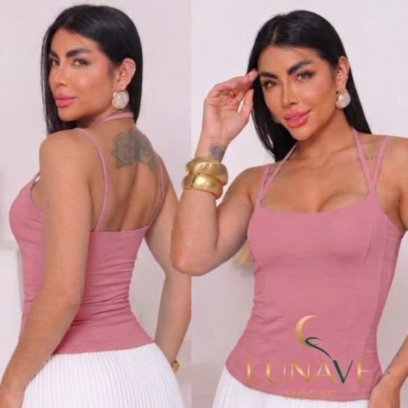 Corset Feminino, Cropped e Regata Alcinha em POLIAMIDA – Moda Bloguerinha Tendência Verão, Moda gringa