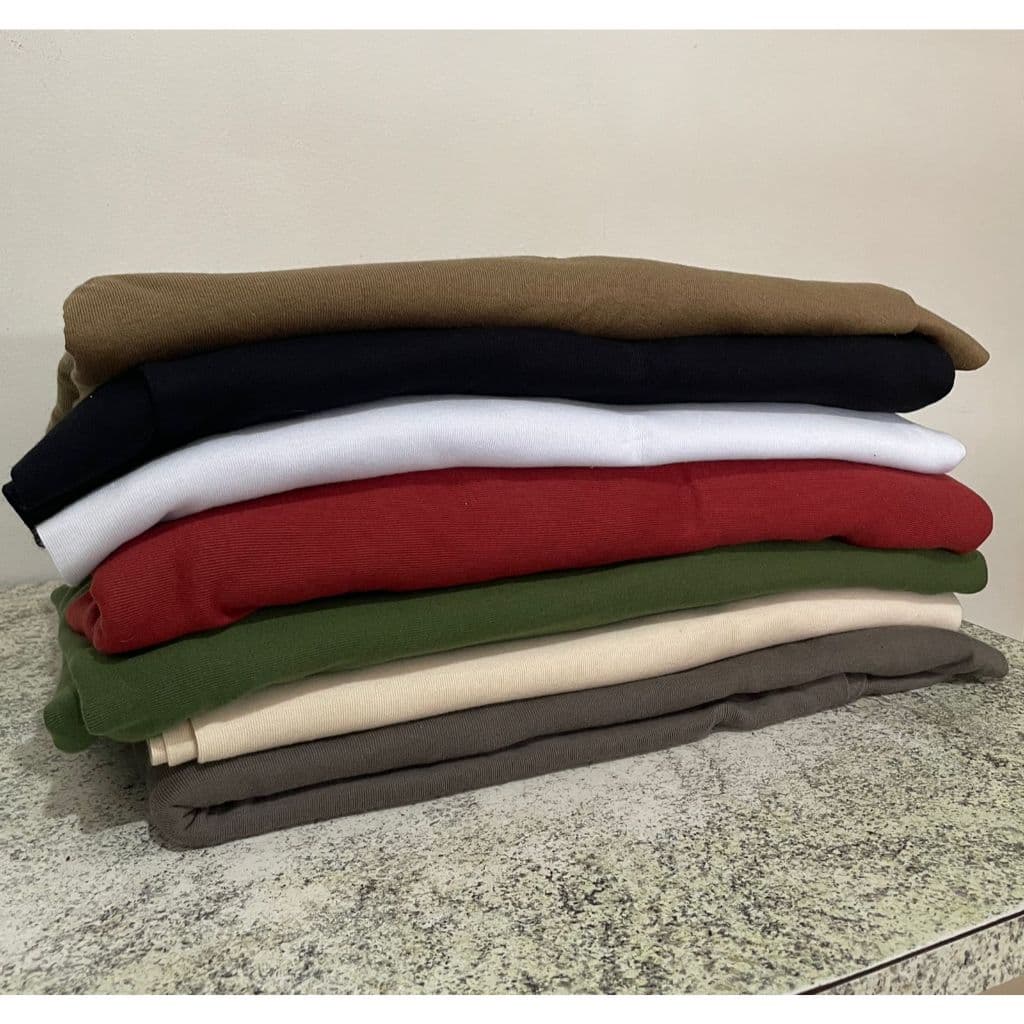 Pacote C/ Retalhos Ribana Canelada 2x1 G para punho, gola, vestidos, blusas Peças G grande acima de 80cm 1kg rendimen 3m