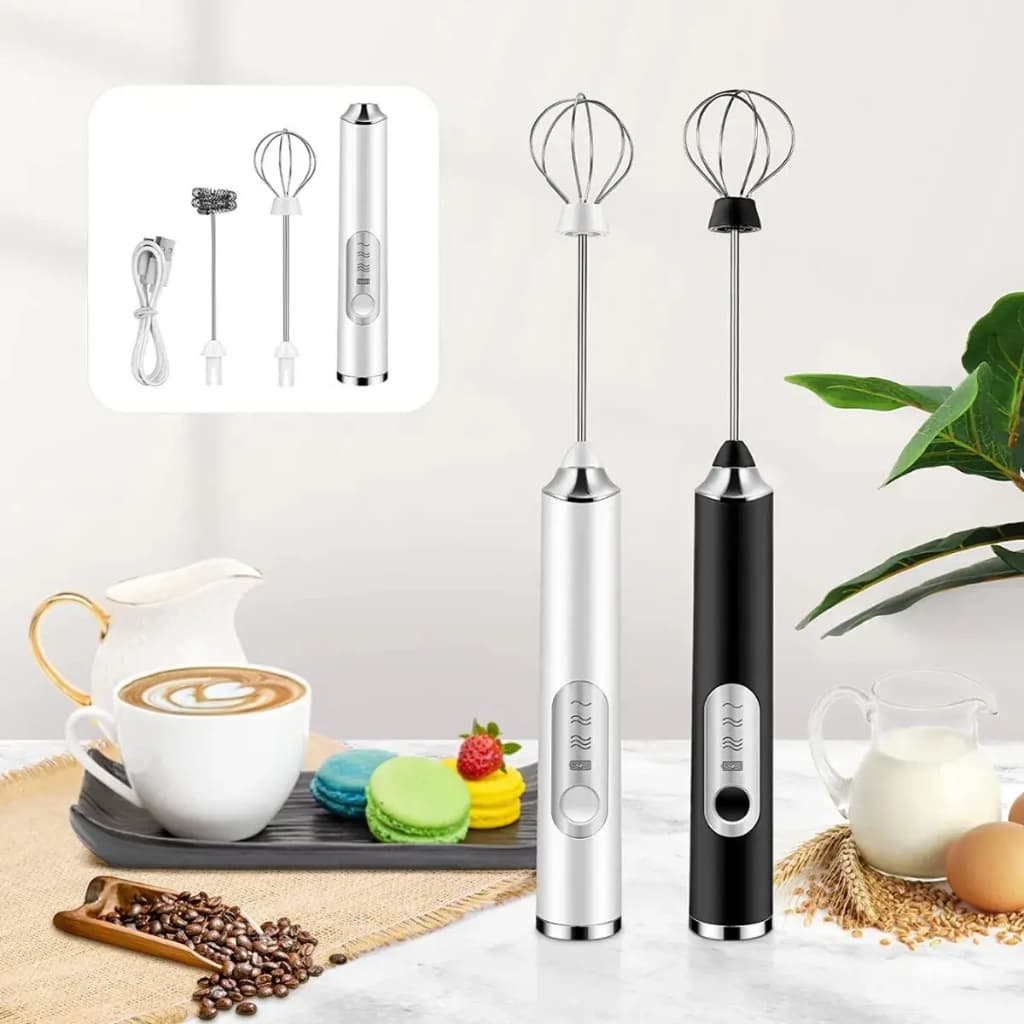 Mixer Misturador Elétrico 2 em 1 para Bebidas Café Batedeira