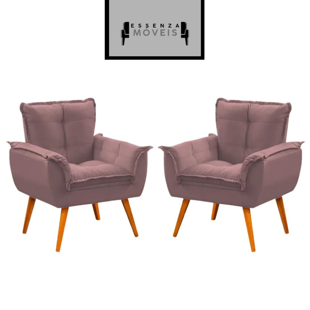 Kit 2 Poltronas Opala - Qualidade e Estilo para Seu Ambiente