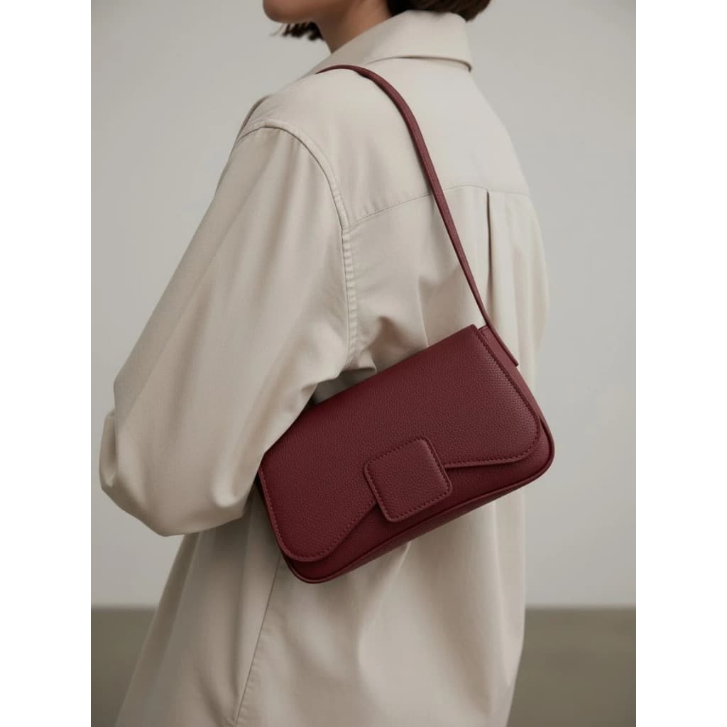 Bolsa baguete feminina lançamento , Bolsa luxo de ombro com fecho em imã