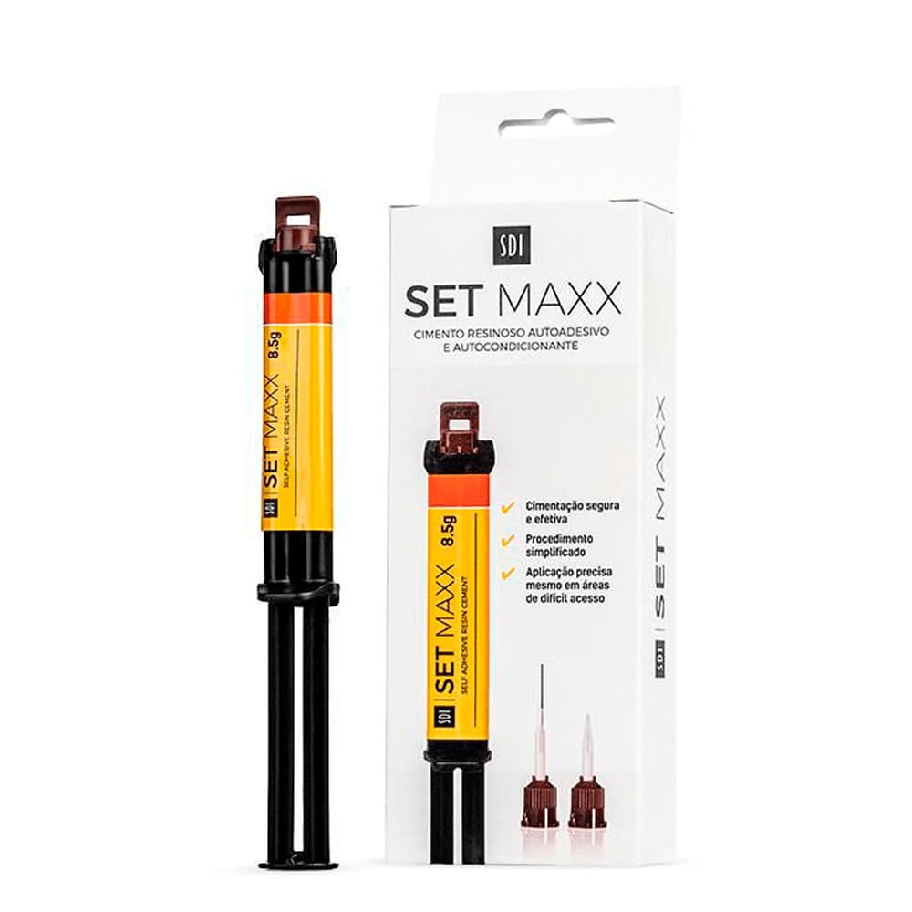Cimento Resinoso Dual Set Pp Maxx 8,5g Sdi - Escolha A Cor