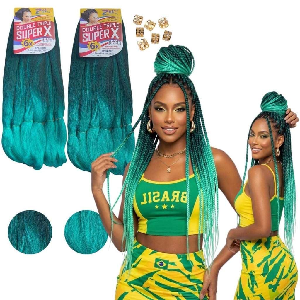 Kit 2 Jumbos Super X: O Segredo das Tranças Perfeitas e Volumosas Brox Braids Fulani Braid