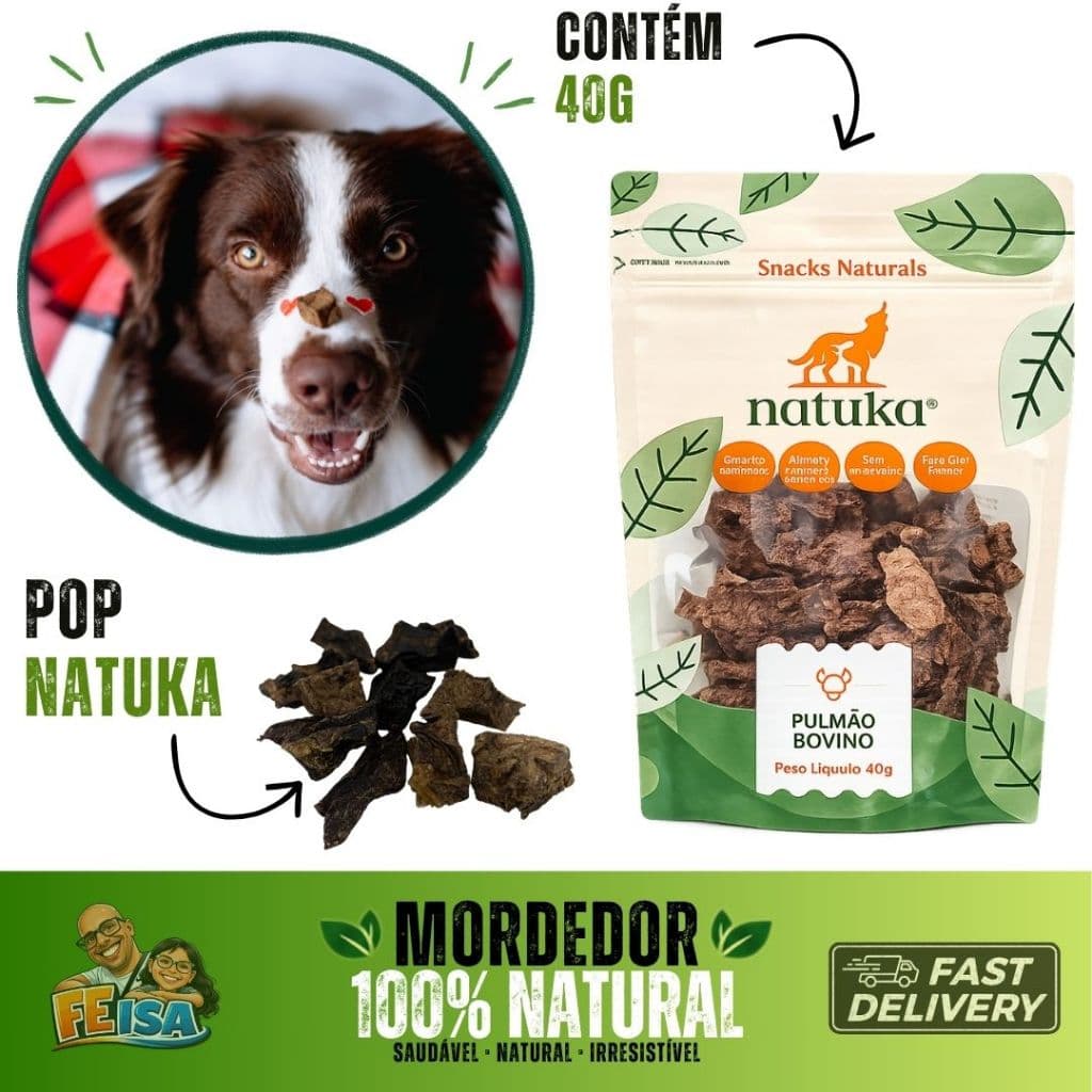 Petiscos 100% Naturais Natuka POP pet cachorro