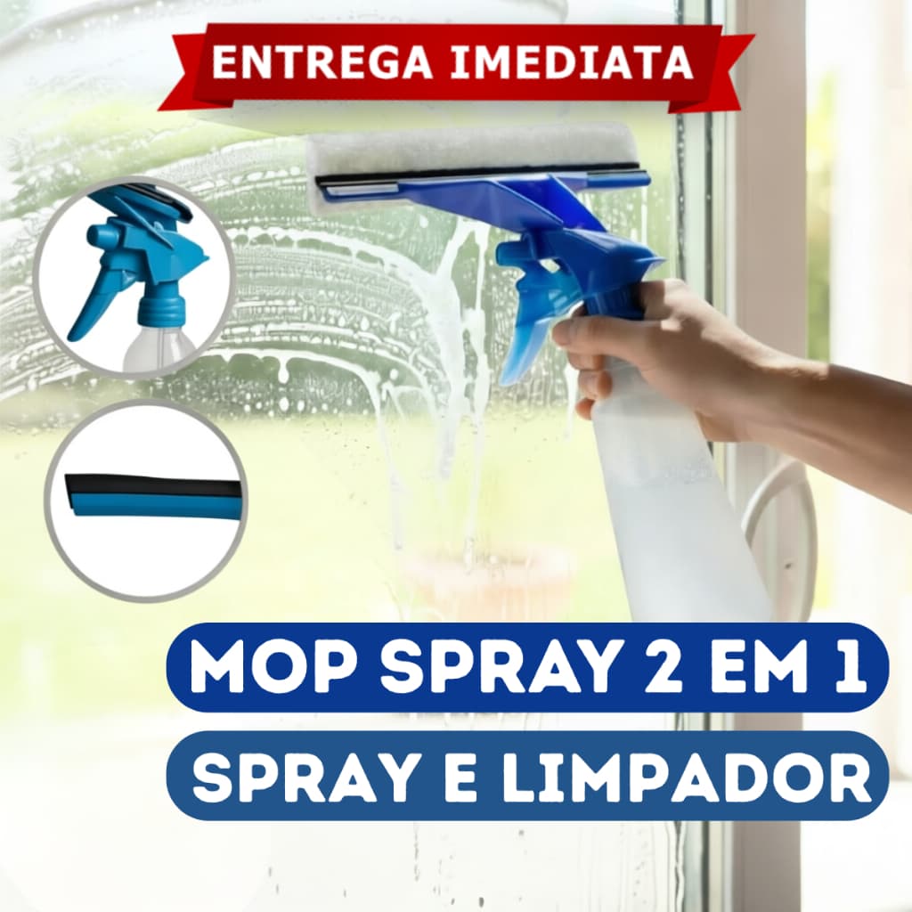 Mop Spray Limpa Vidros Com Reservatório 200ml