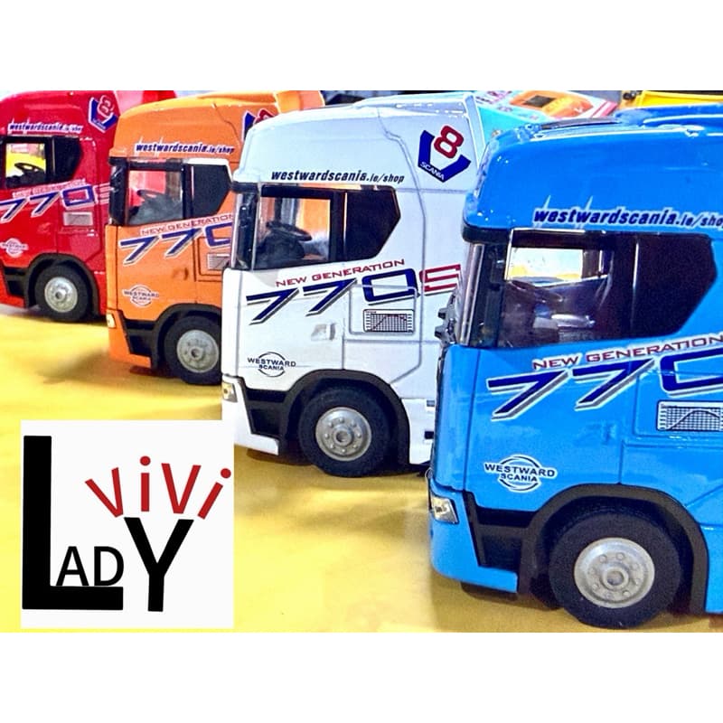 miniatura caminhão SCANIA C/S LUZ E SOM